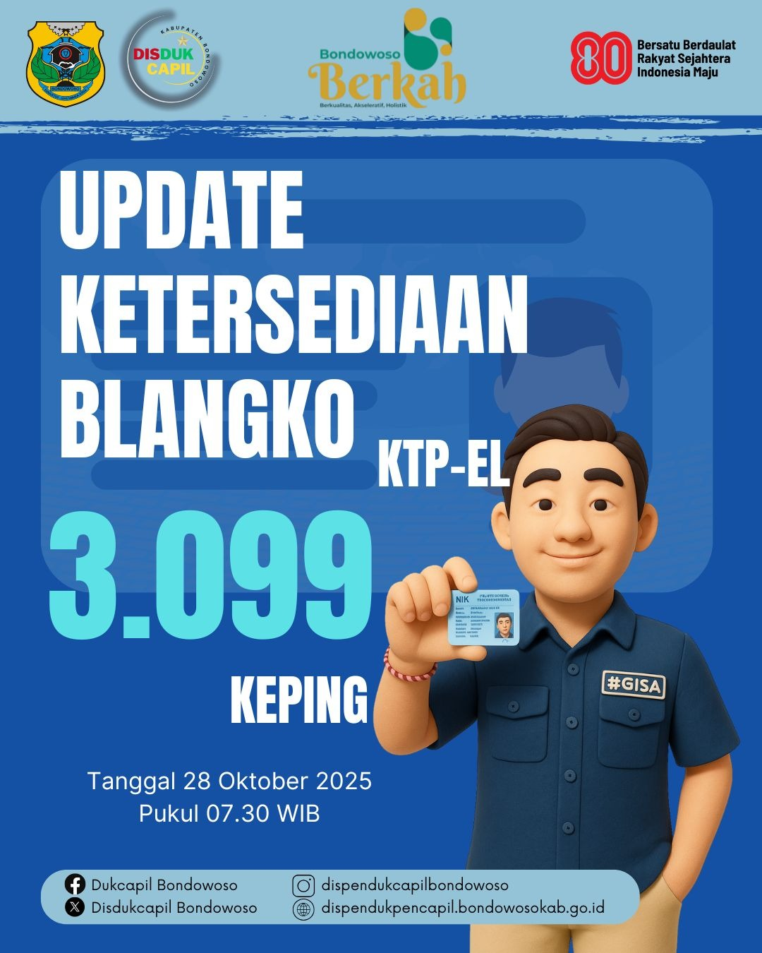 UPDATE BLANGKO KTP