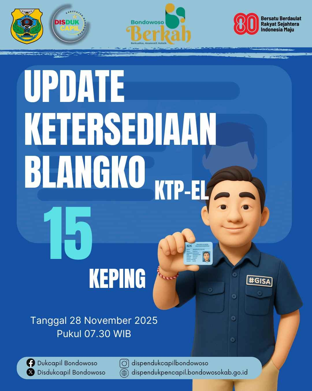 UPDATE BLANGKO KTP
